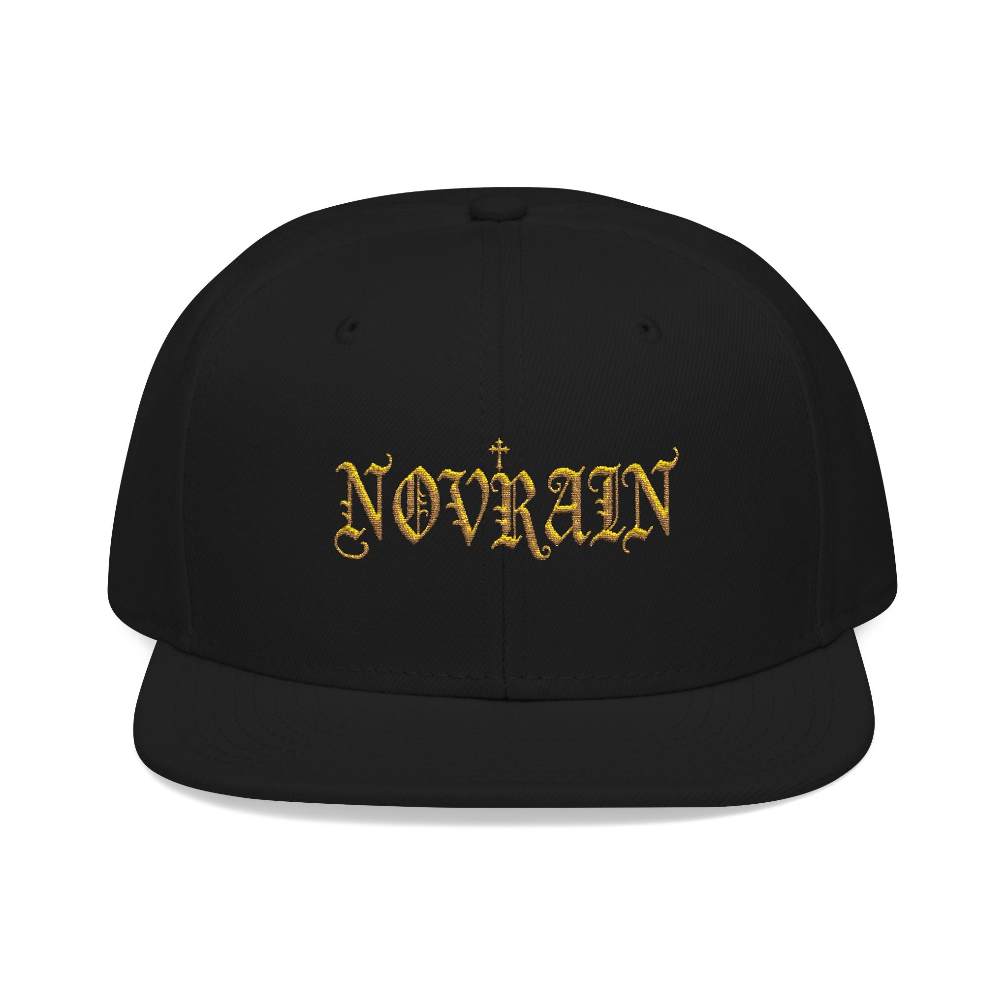 'Novrain' Gothic Gold Flame Embroidered Streetwear Cap