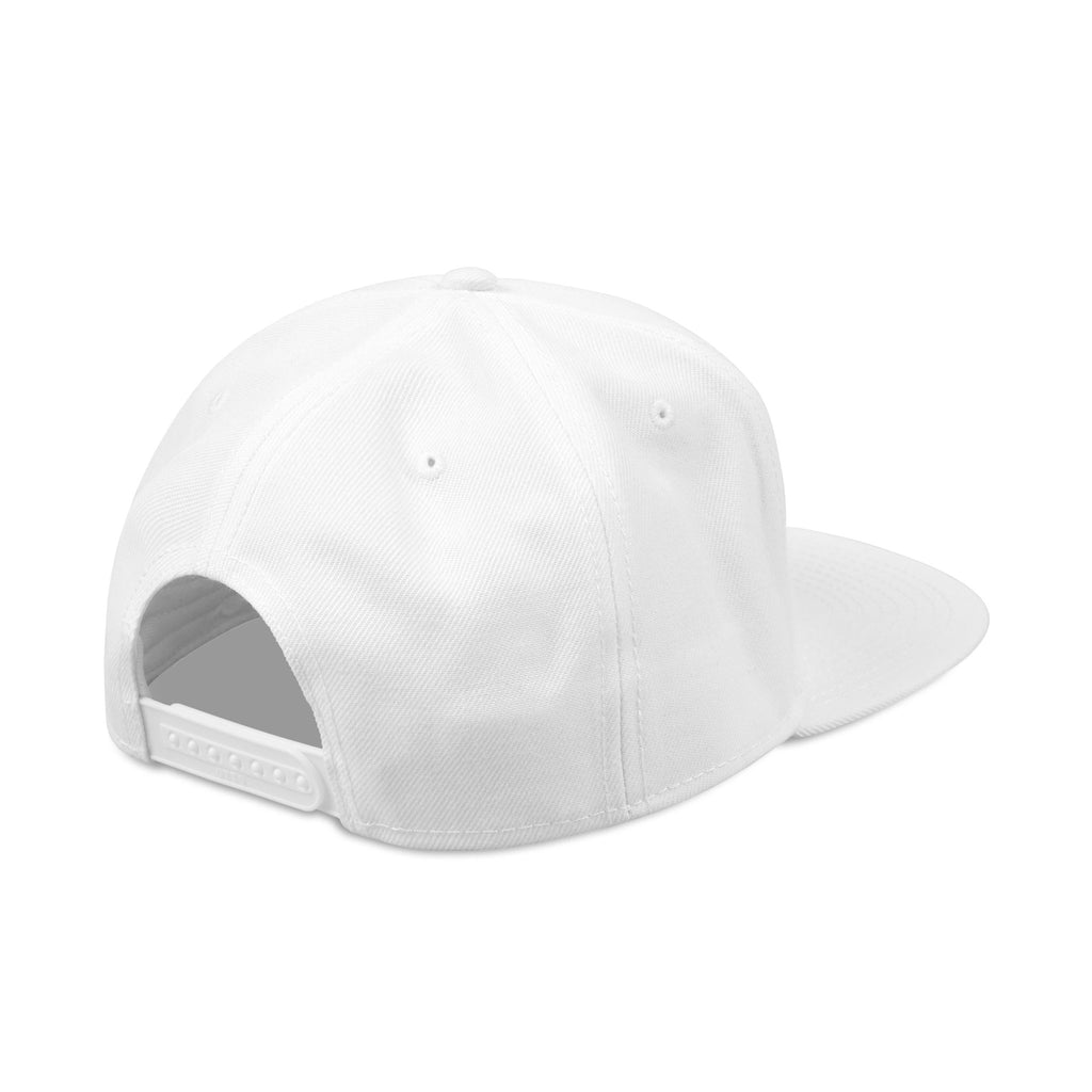 Embroidered Gothic Cross Snapback Hat — Black & White Streetwear Cap