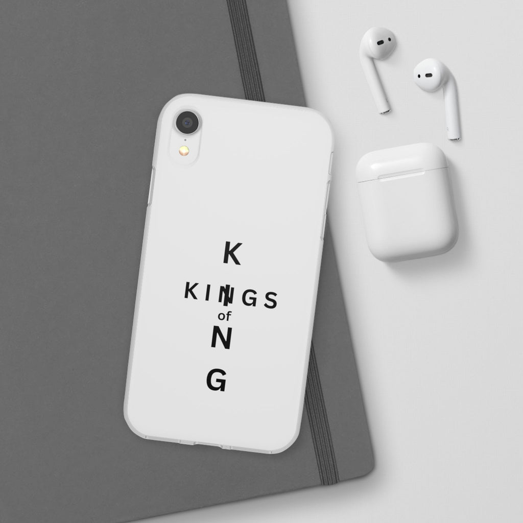 Flexi Phone Case — Minimal "Kings of King" Vertical Text Protective Cover