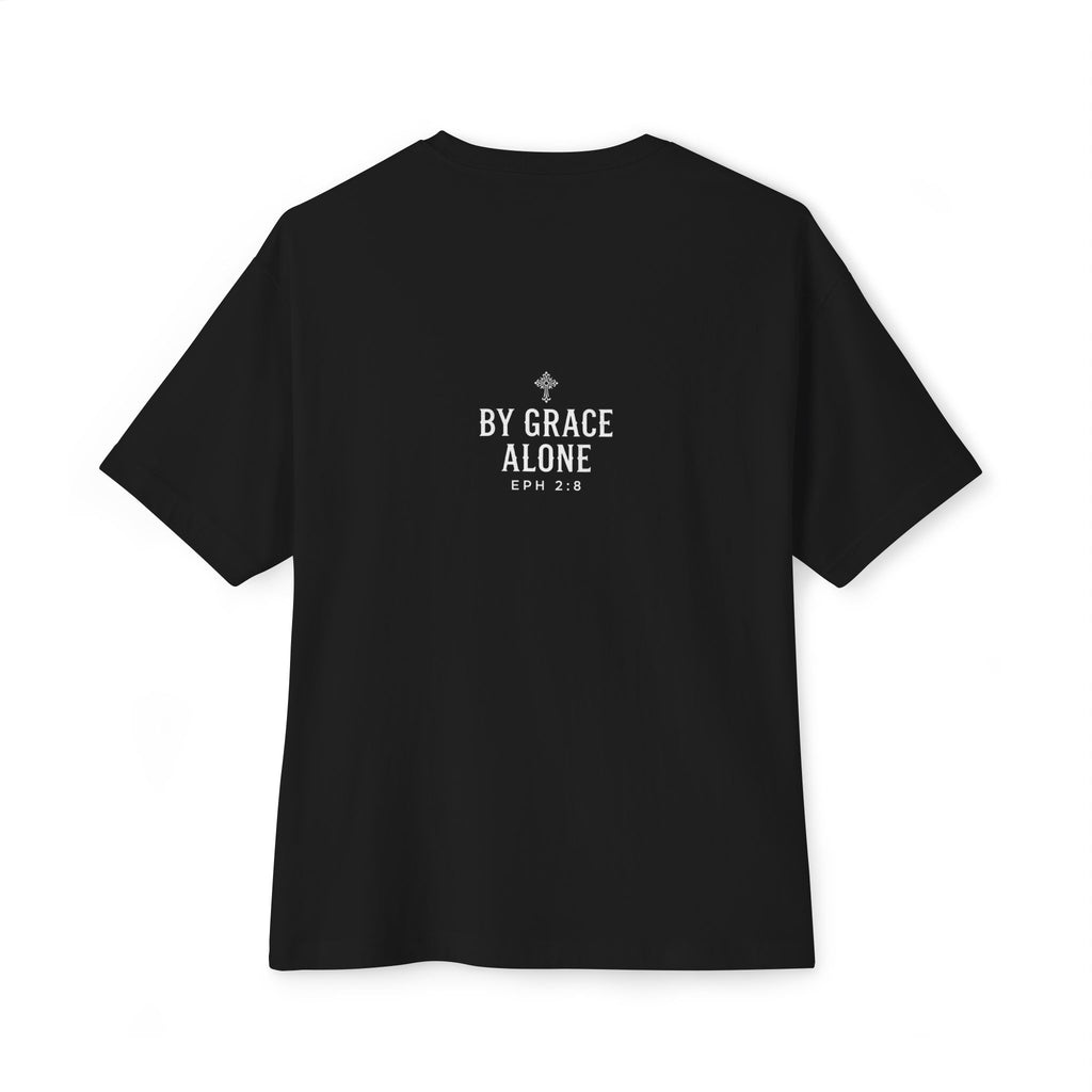 Saved "By Grace Alone" Oversized Boxy Tee