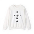 King of Kings Cross Crewneck Sweatshirt — Minimal Vertical Typography