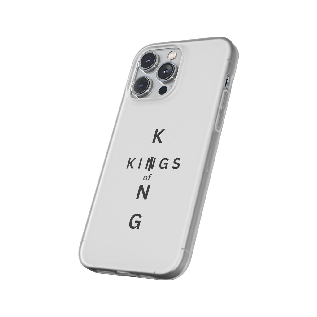 Flexi Phone Case — Minimal "Kings of King" Vertical Text Protective Cover