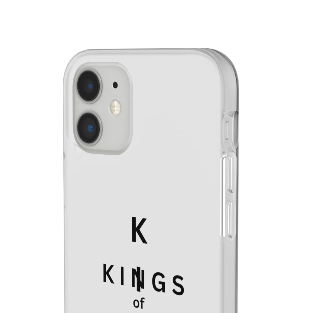 Flexi Phone Case — Minimal "Kings of King" Vertical Text Protective Cover