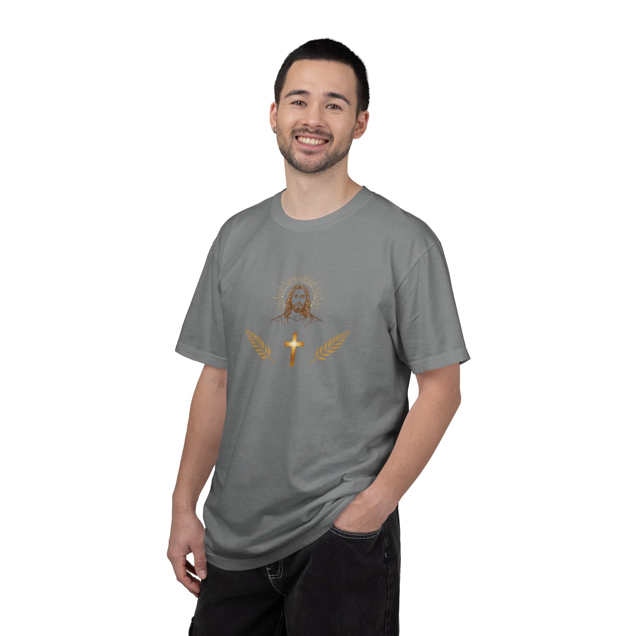 Jesus + Cross T-Shirt — Radiant Faith Graphic Tee