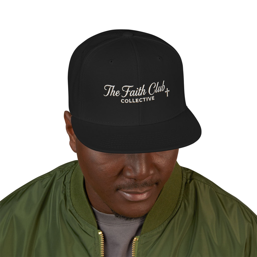 The Faith Club Embroidered Hat | Snapback Embroidered with side design