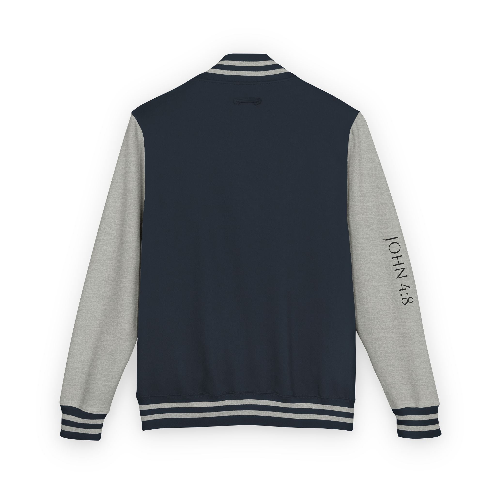 Black & White Letterman Jacket with Gold Sunflower Crest