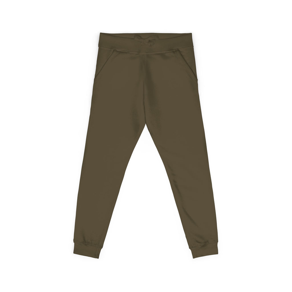 Embroidered Fleece Sweatpants — Olive Cozy Joggers