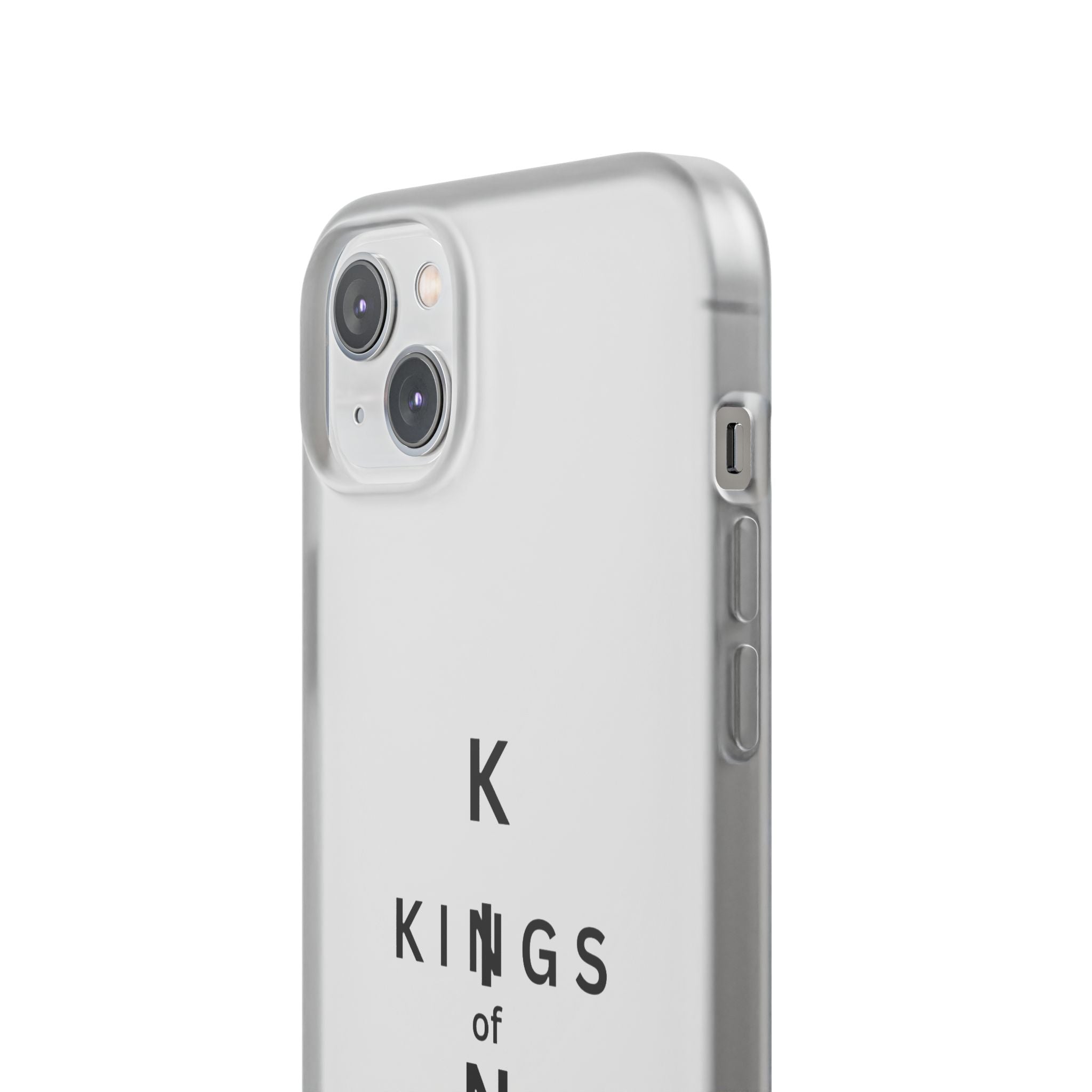 Flexi Phone Case — Minimal "Kings of King" Vertical Text Protective Cover