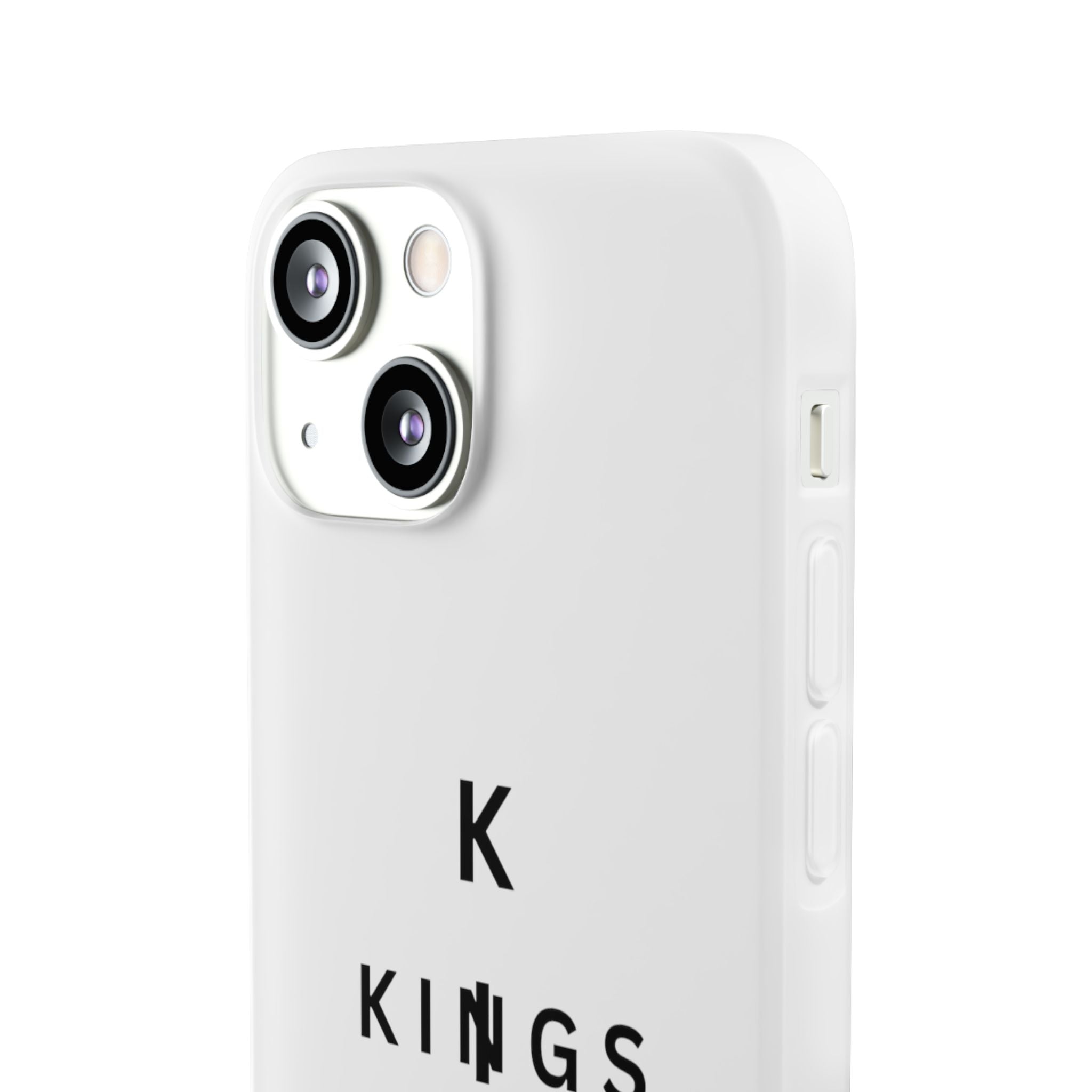 Flexi Phone Case — Minimal "Kings of King" Vertical Text Protective Cover
