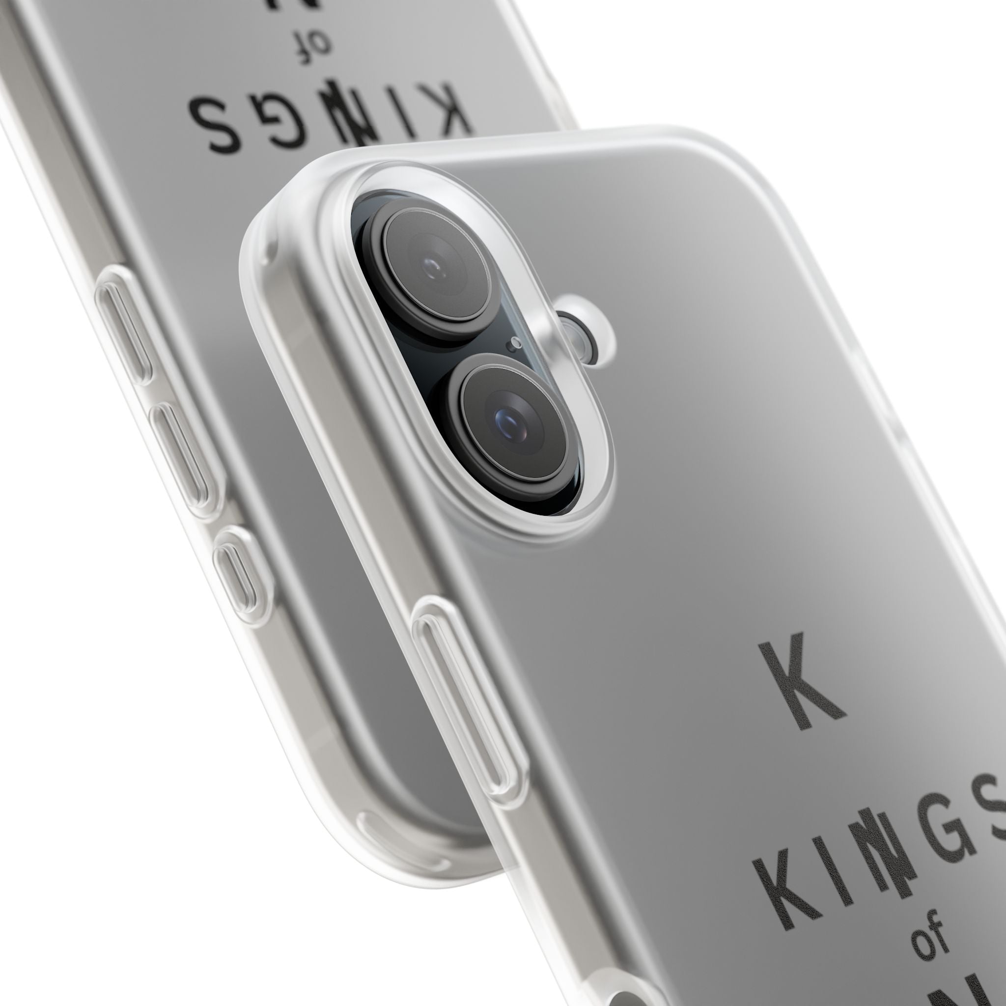 Flexi Phone Case — Minimal "Kings of King" Vertical Text Protective Cover
