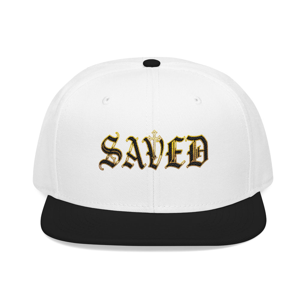 Embroidered Gothic 'Saved' Gothic Design | Snapback Hat