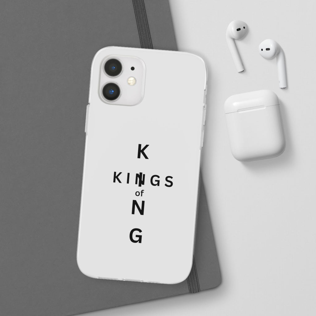 Flexi Phone Case — Minimal "Kings of King" Vertical Text Protective Cover