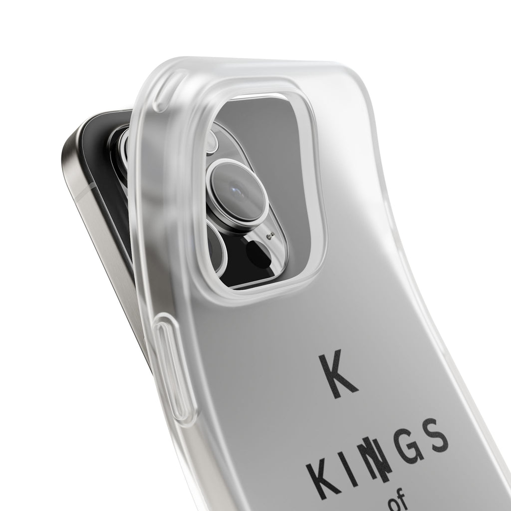 Flexi Phone Case — Minimal "Kings of King" Vertical Text Protective Cover