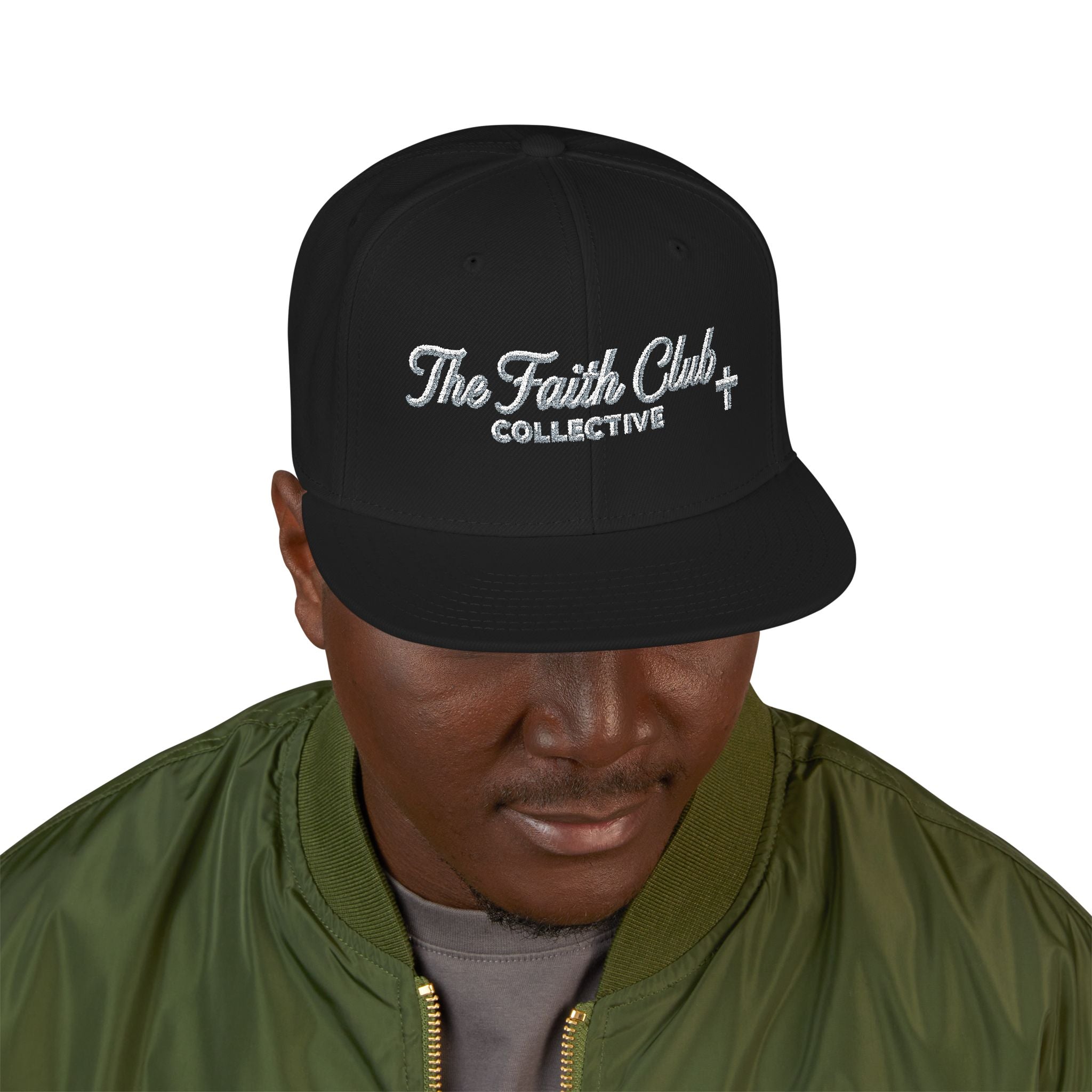 The Faith Club Embroidered Hat | Snapback Embroidered with side design