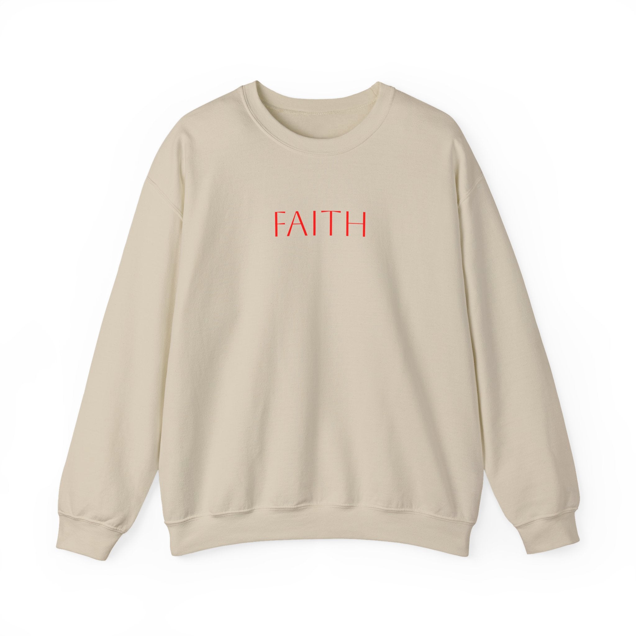 Faith Crewneck Sweatshirt — Minimal Inspirational Pullover