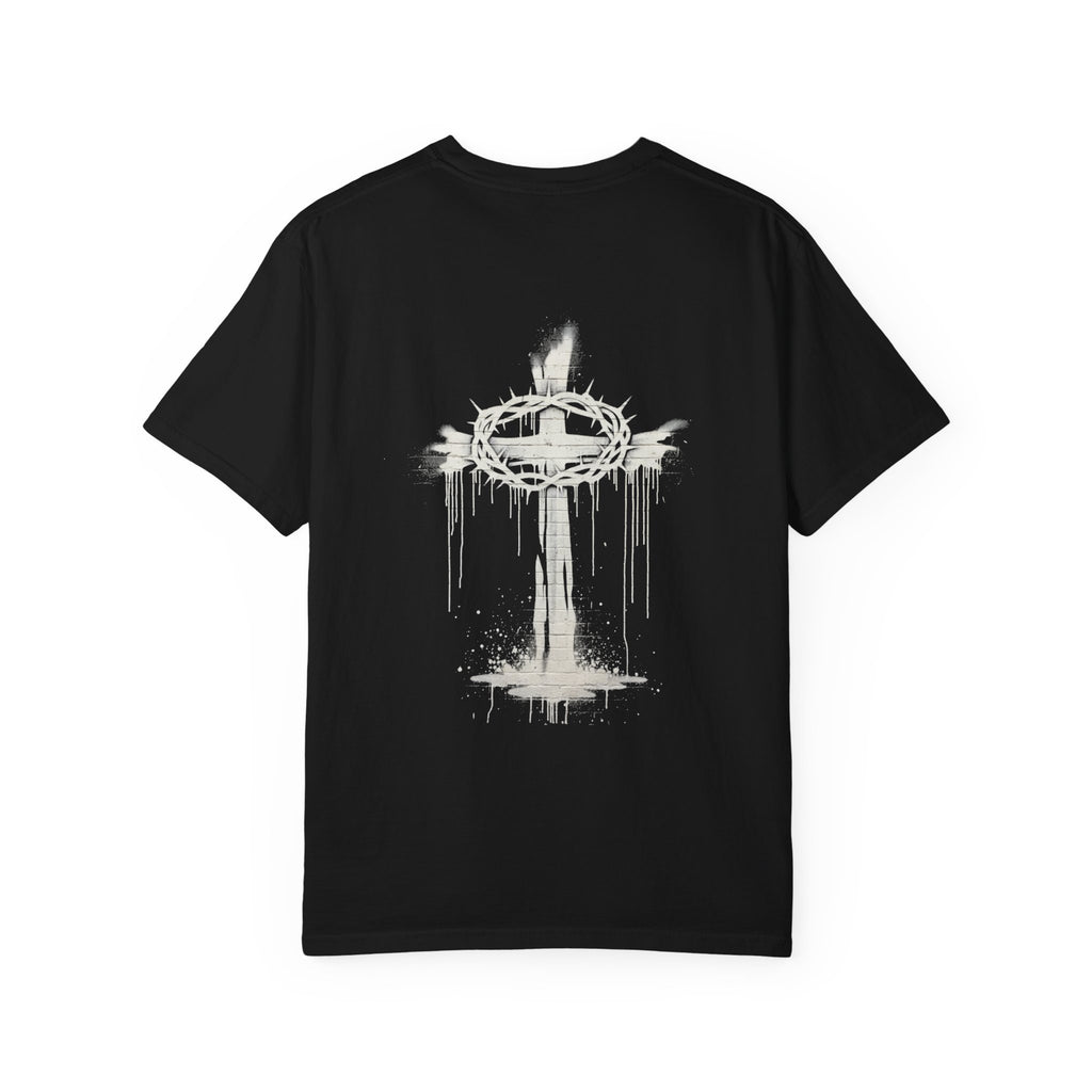 Cross T-Shirt + YWHW — Drip Crown of Thorns Graphic Tee