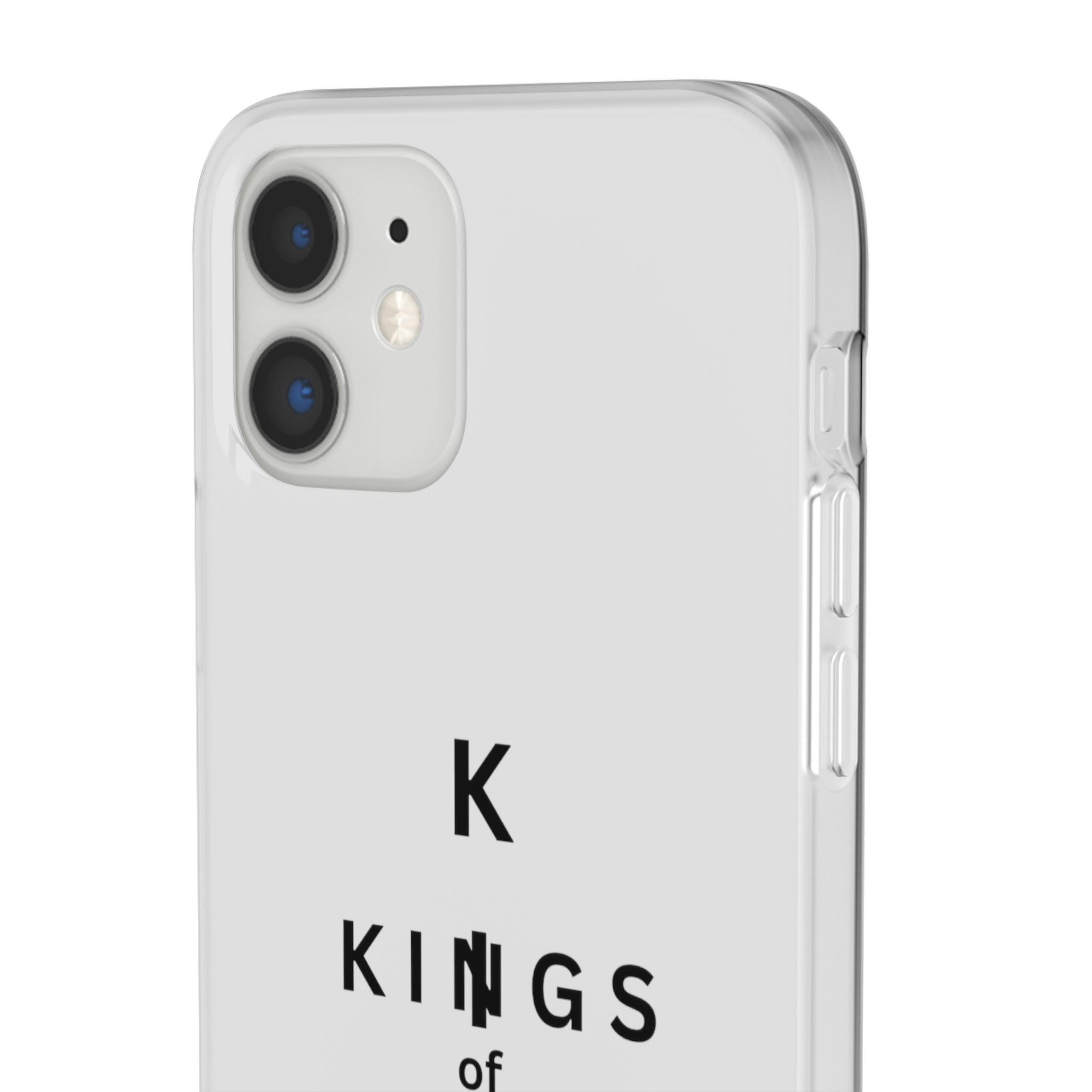 Flexi Phone Case — Minimal "Kings of King" Vertical Text Protective Cover