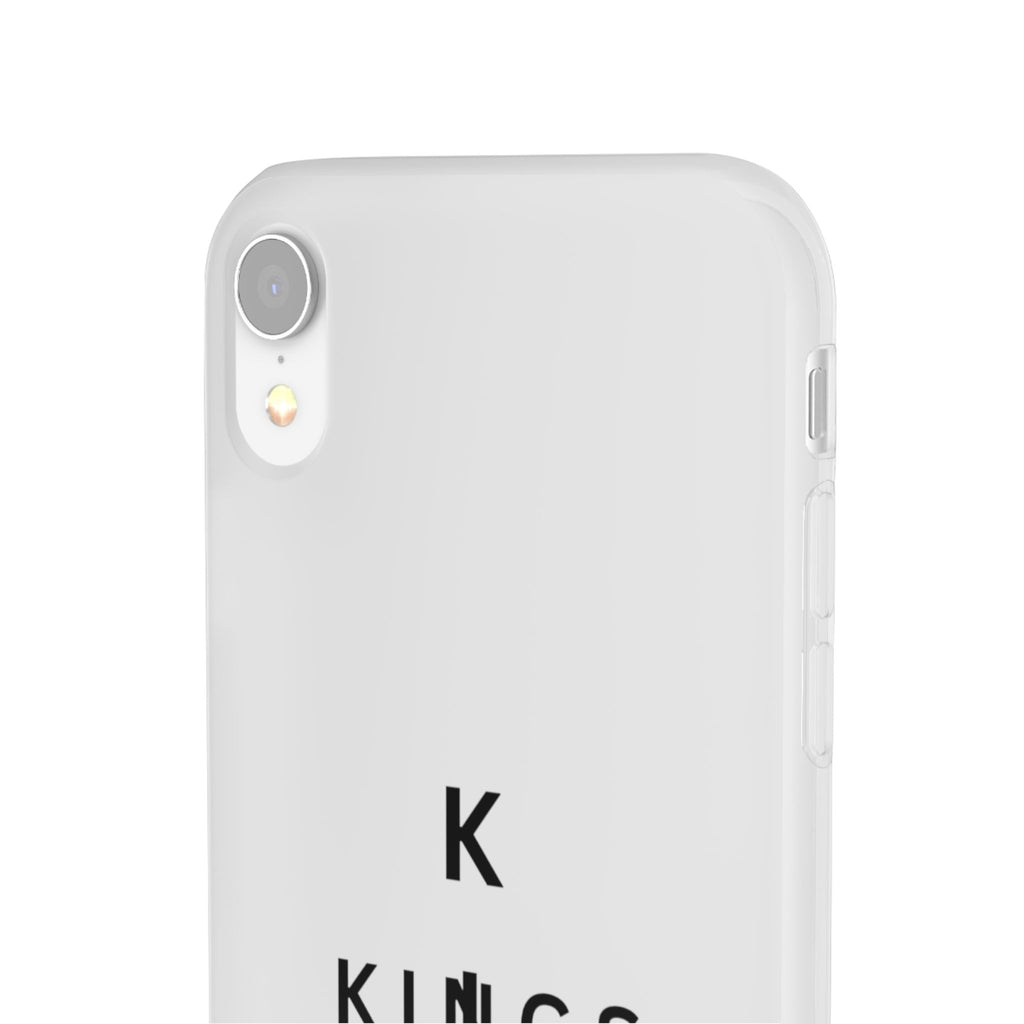 Flexi Phone Case — Minimal "Kings of King" Vertical Text Protective Cover