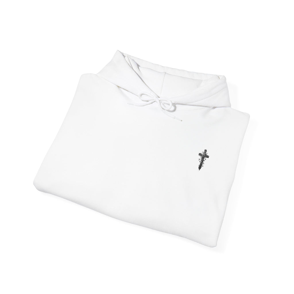 Cross Hoodie – Small Chest Cross Christian Sweatshirt