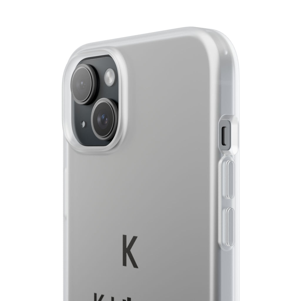 Flexi Phone Case — Minimal "Kings of King" Vertical Text Protective Cover