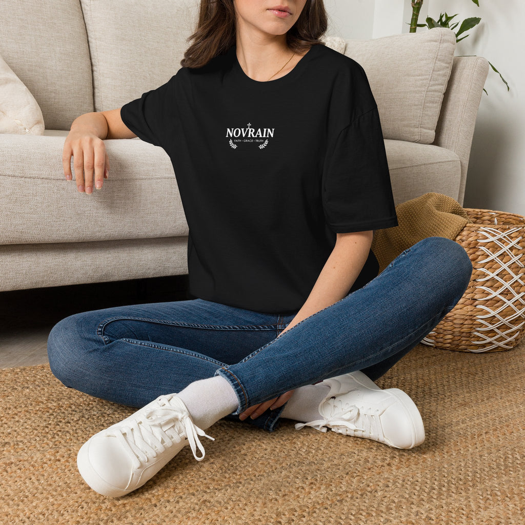 Novrain Faith T‑Shirt — Minimal Christian Graphic Tee