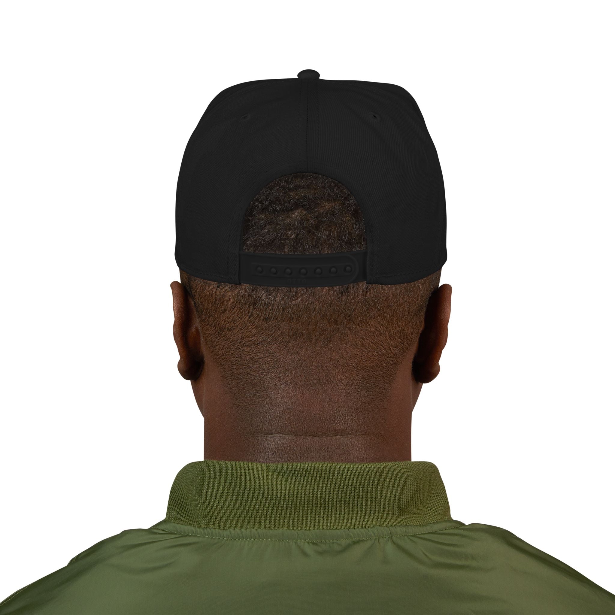 Embroidered 'Jesus' Gothic Gold Flame Snapback Hat