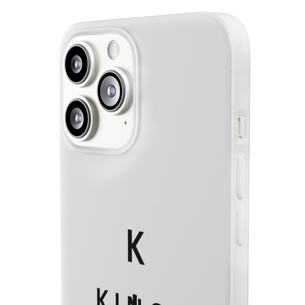 Flexi Phone Case — Minimal "Kings of King" Vertical Text Protective Cover