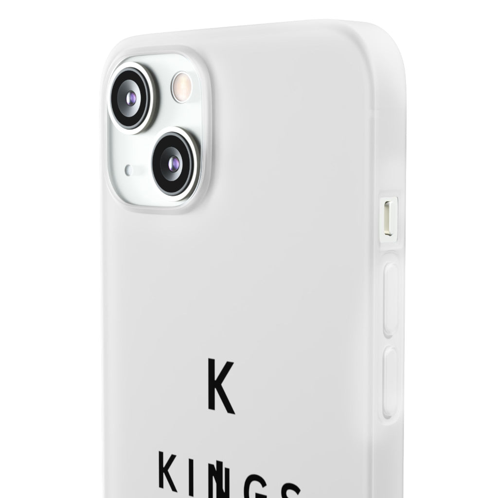 Flexi Phone Case — Minimal "Kings of King" Vertical Text Protective Cover