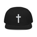 Minimalist Embroidered Cross Snapback Hat — Minimalist Christian Baseball Cap