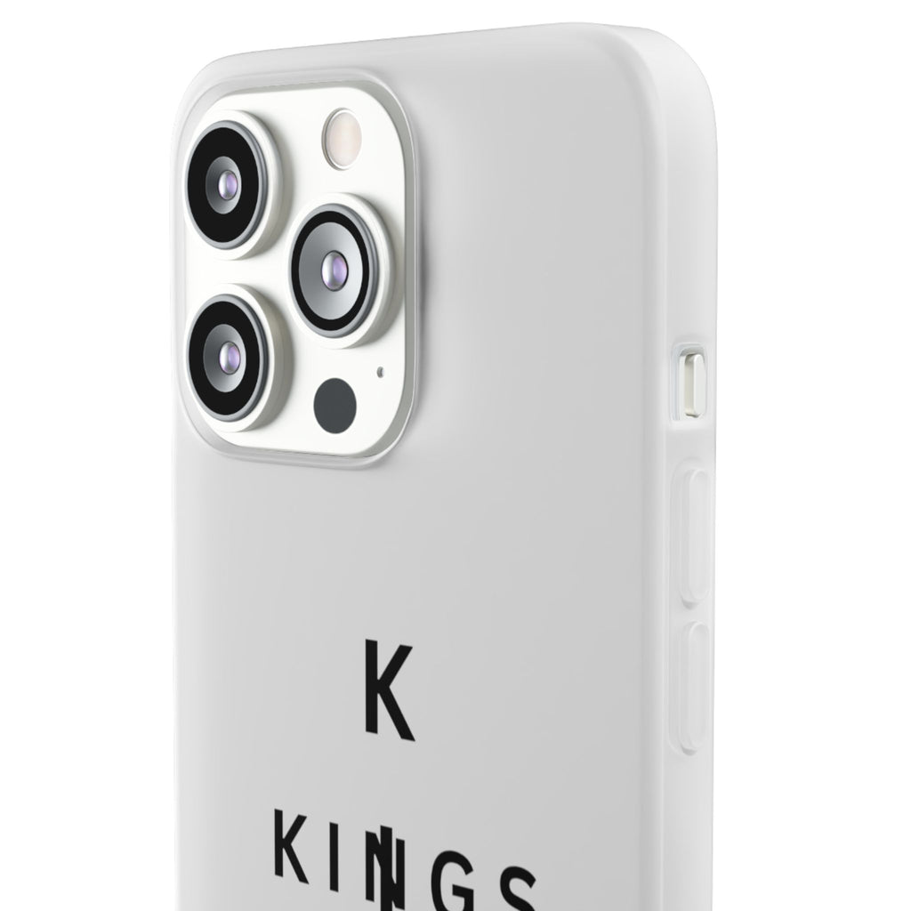 Flexi Phone Case — Minimal "Kings of King" Vertical Text Protective Cover