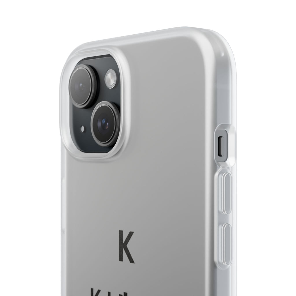 Flexi Phone Case — Minimal "Kings of King" Vertical Text Protective Cover