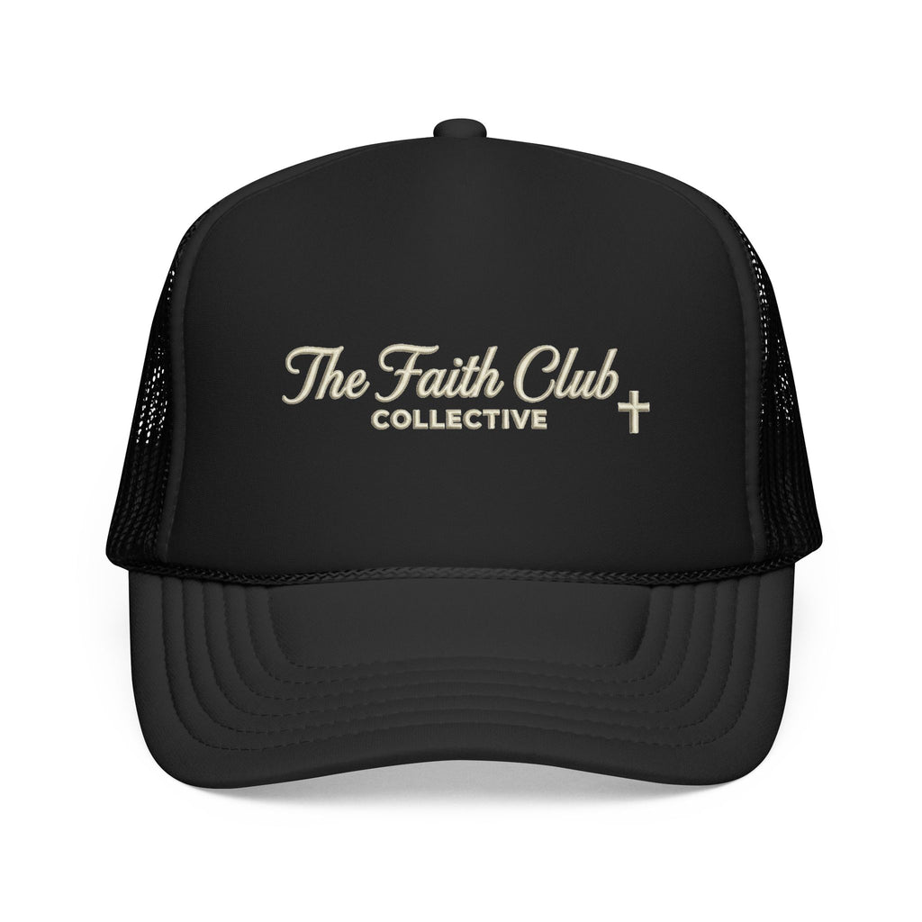 The Faith Club Collective Trucker Hat – Embroidered Faith Script Cap