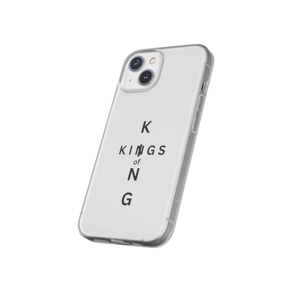 Flexi Phone Case — Minimal "Kings of King" Vertical Text Protective Cover