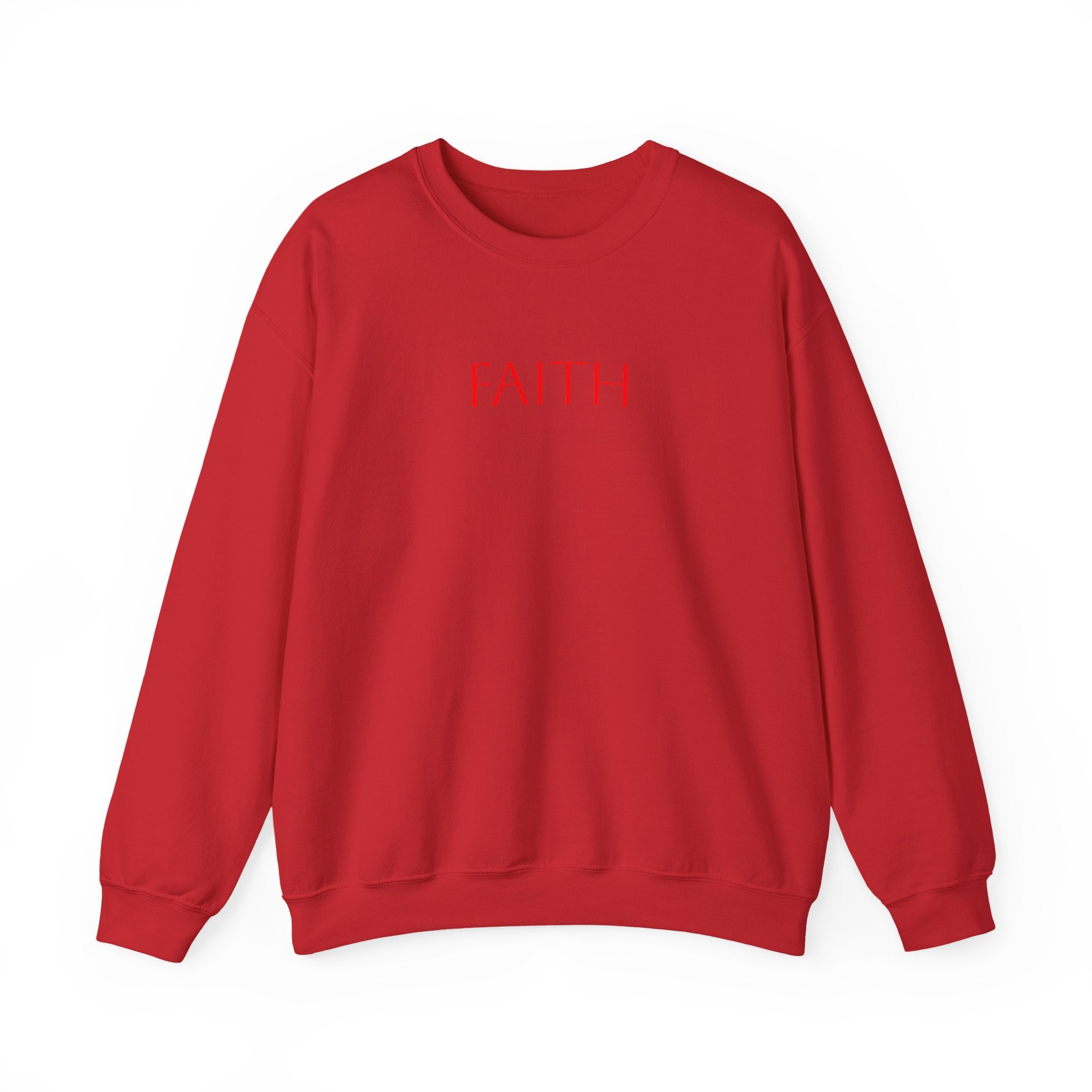 Faith Crewneck Sweatshirt — Minimal Inspirational Pullover