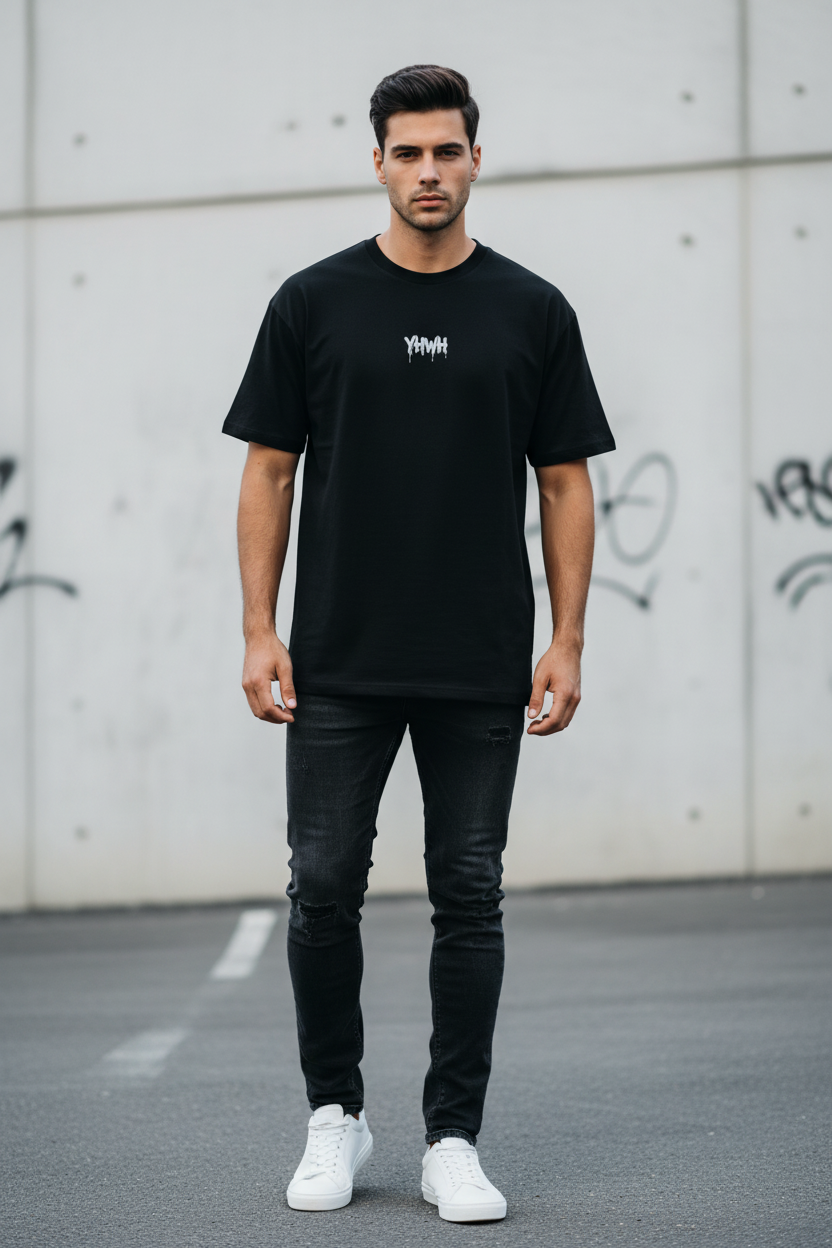 Cross T-Shirt + YWHW — Drip Crown of Thorns Graphic Tee