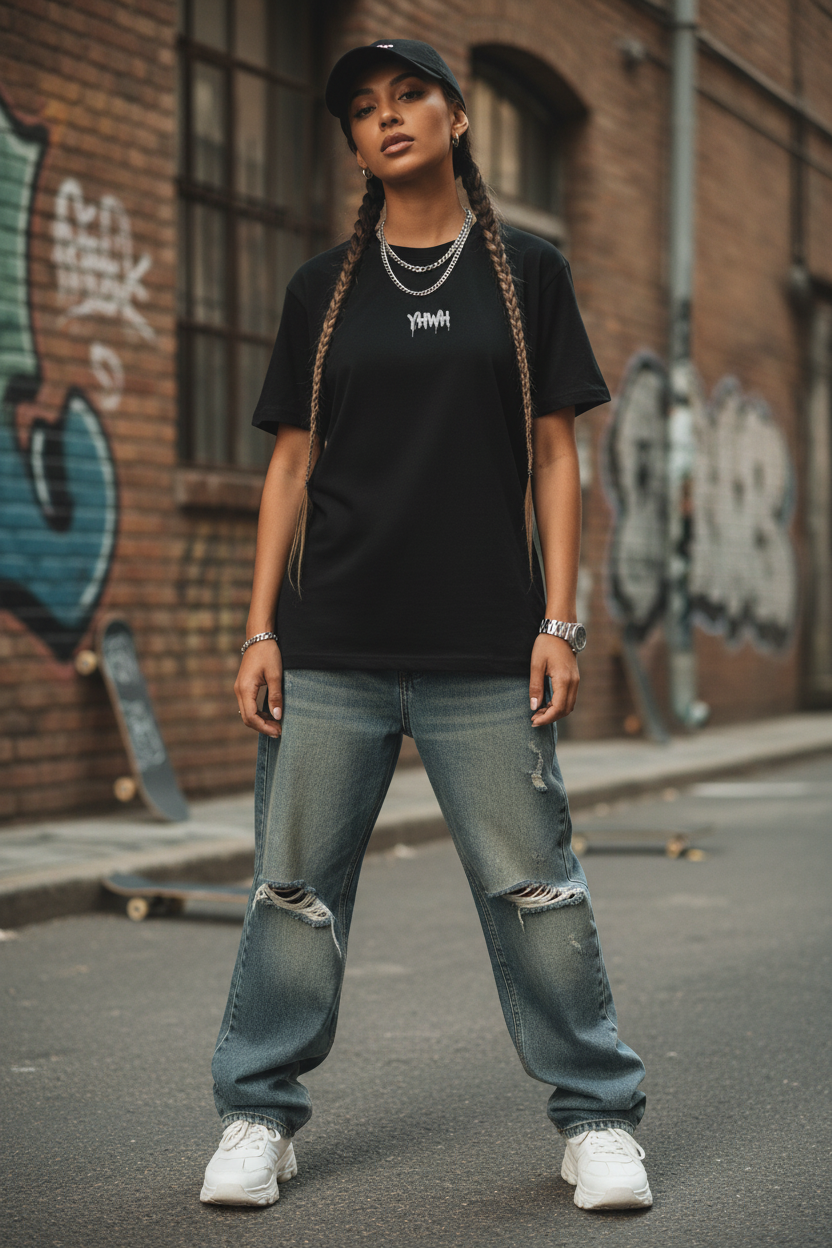 Cross T-Shirt + YWHW — Drip Crown of Thorns Graphic Tee