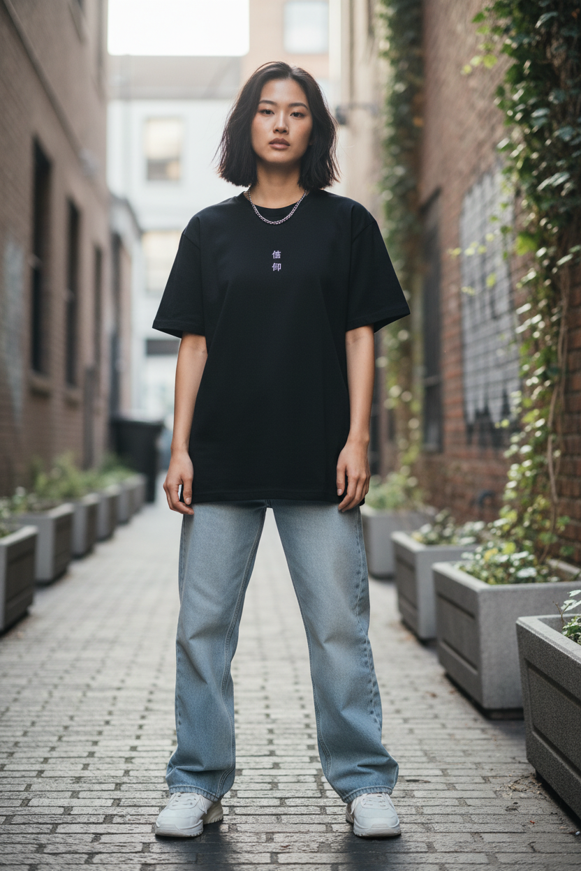 "Faith" Japanese Unisex Garment-Dyed T-shirt
