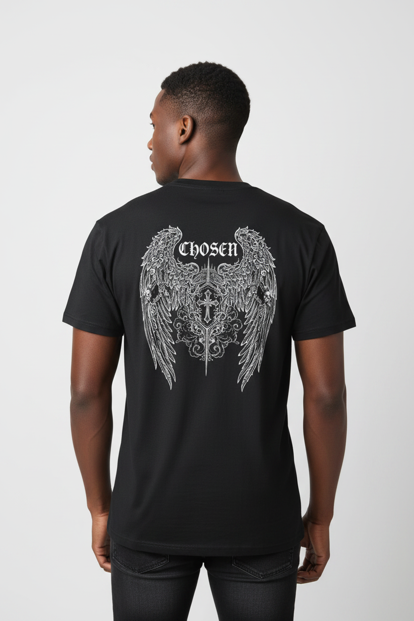Crown of Thorns Graphic T-Shirt — Minimal Gothic Circle Tee
