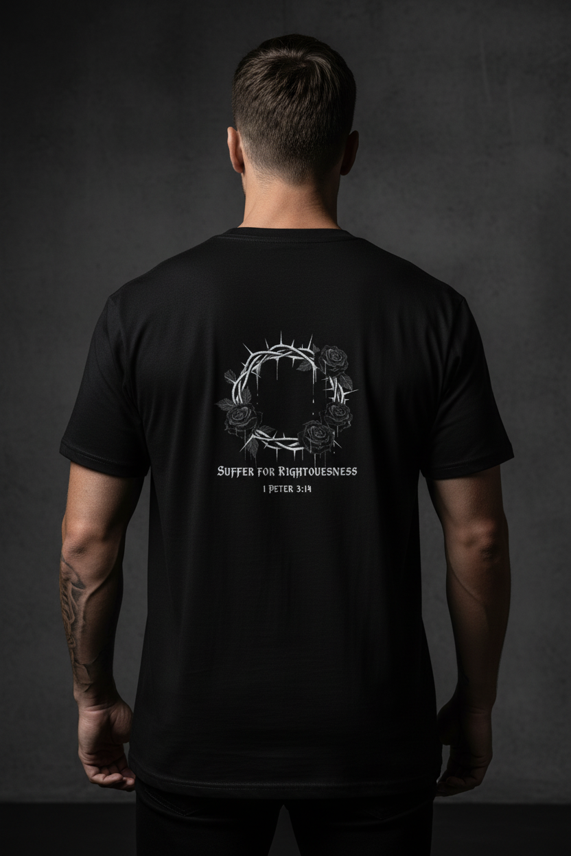 'Suffer for Righteousness' Thorn Crown T-Shirt