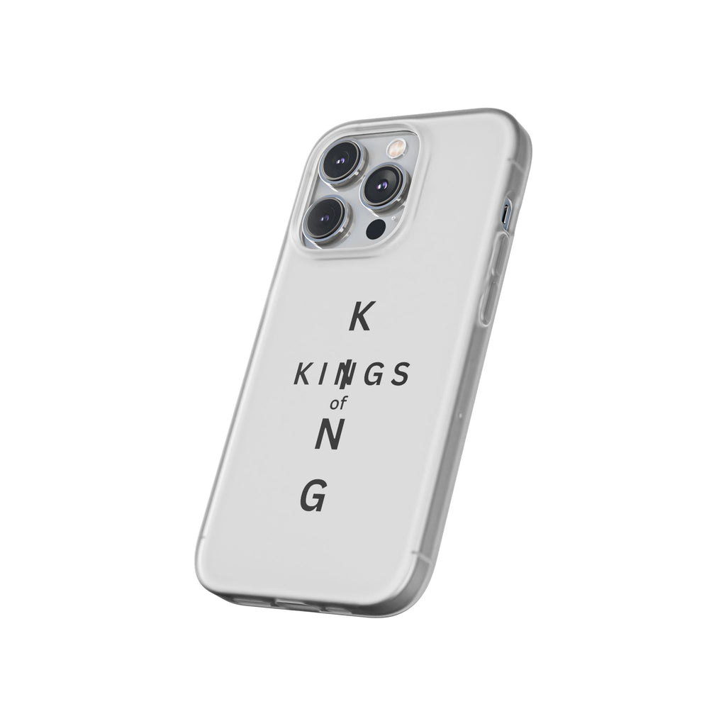 Flexi Phone Case — Minimal "Kings of King" Vertical Text Protective Cover