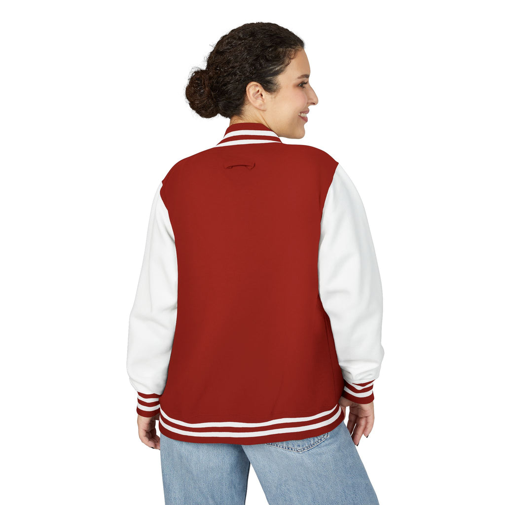 King of Kings Letterman Jacket - Minimal Vertical Script Chest Design