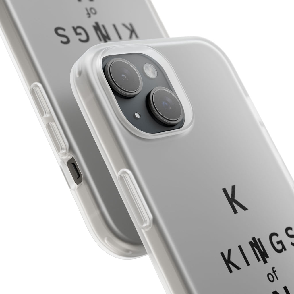 Flexi Phone Case — Minimal "Kings of King" Vertical Text Protective Cover