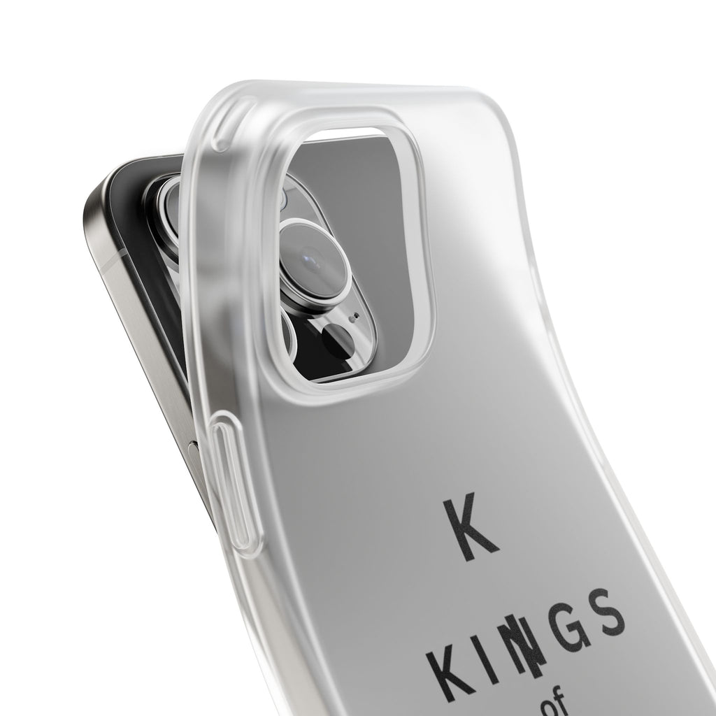 Flexi Phone Case — Minimal "Kings of King" Vertical Text Protective Cover