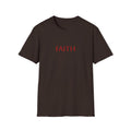 Faith Minimalist T-Shirt — Pink Script "FAITH" Christian Tee