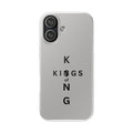Flexi Phone Case — Minimal "Kings of King" Vertical Text Protective Cover