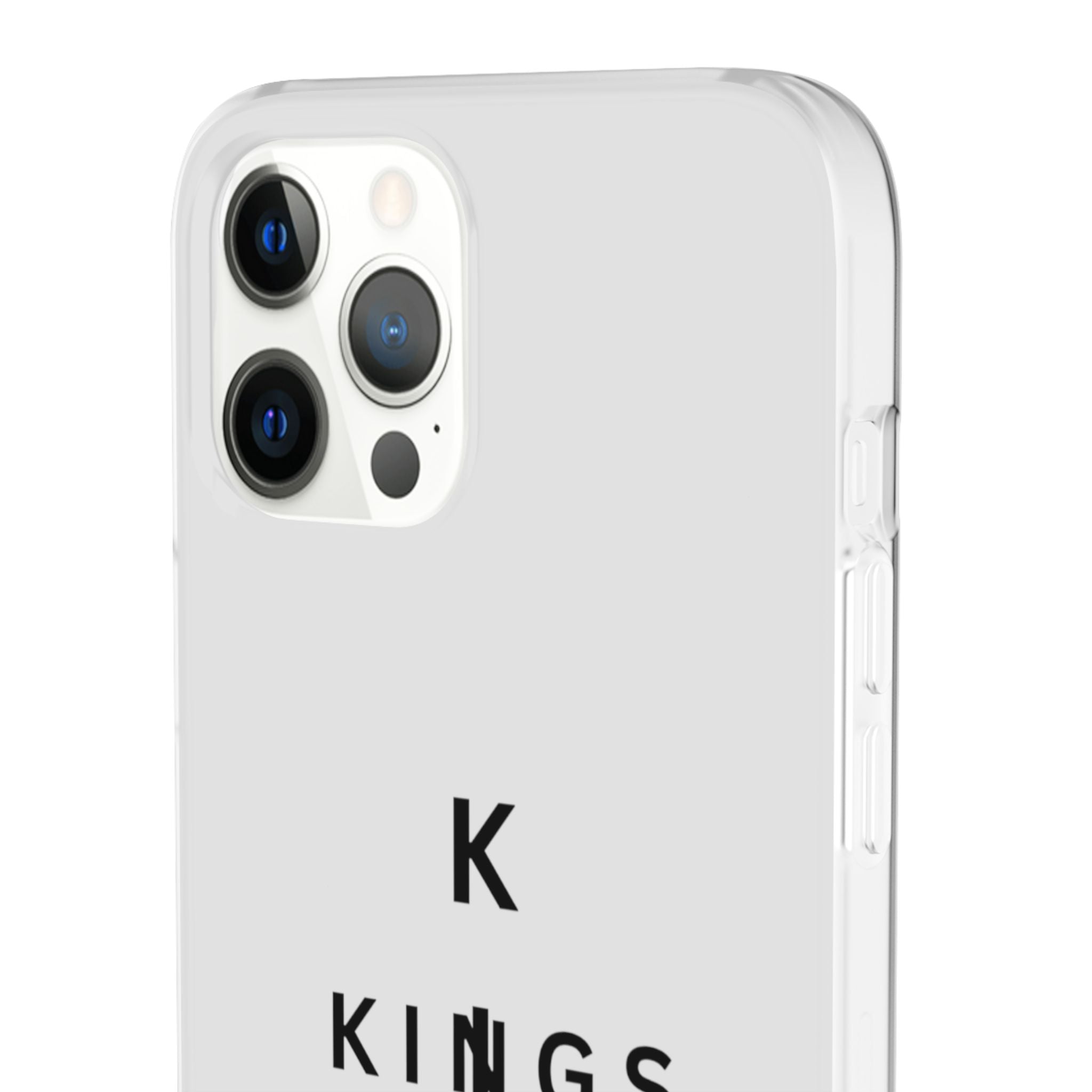 Flexi Phone Case — Minimal "Kings of King" Vertical Text Protective Cover