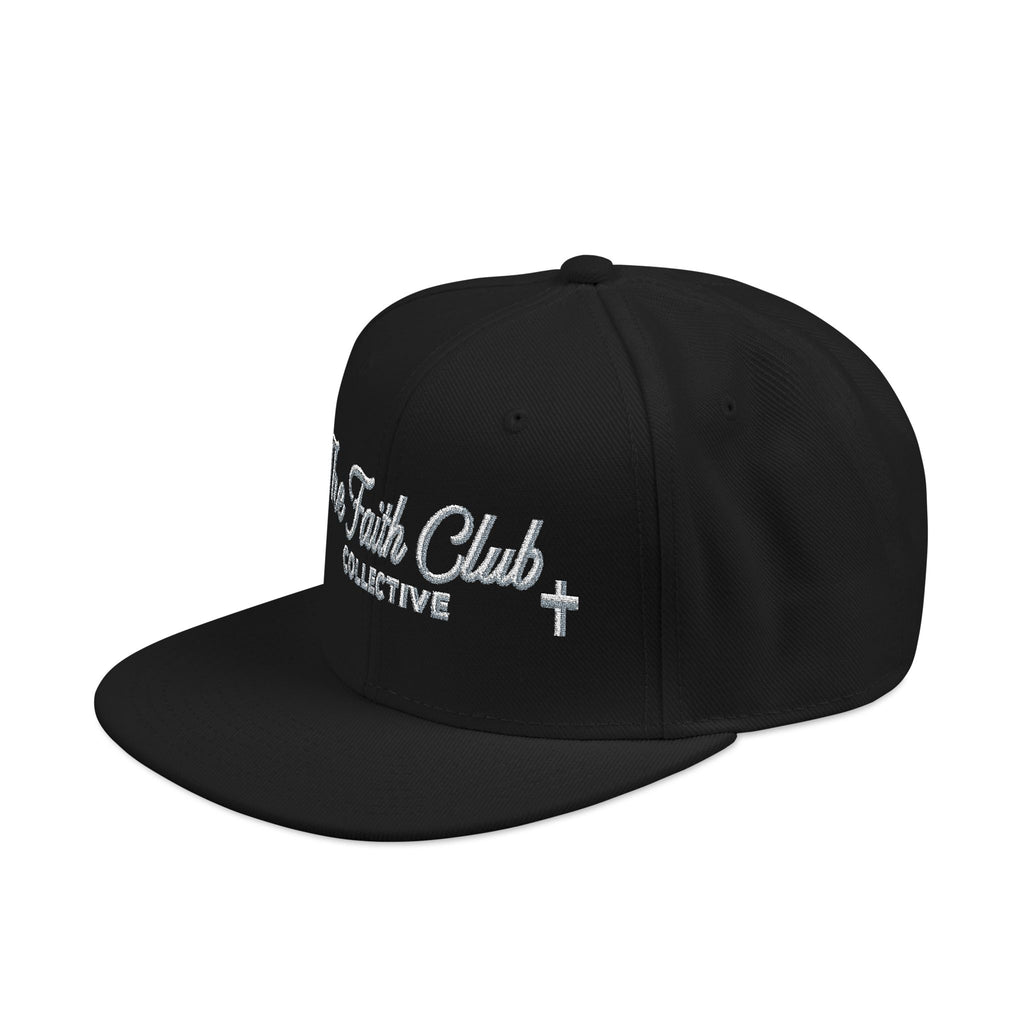 Embroidered 'Faith Club' Snapback Hat | Gothic Cross Streetwear Cap
