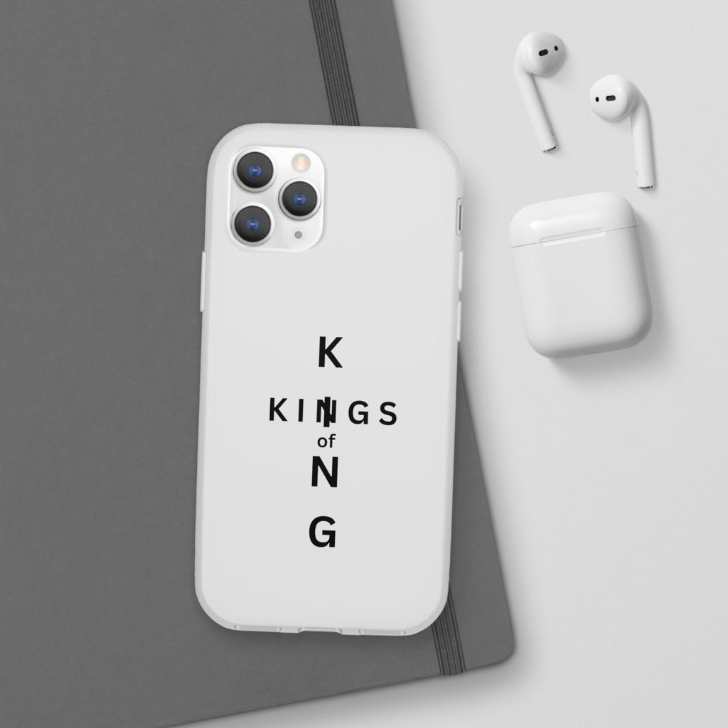 Flexi Phone Case — Minimal "Kings of King" Vertical Text Protective Cover