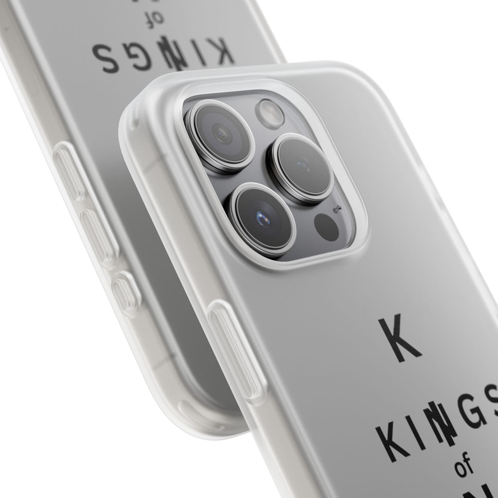 Flexi Phone Case — Minimal "Kings of King" Vertical Text Protective Cover