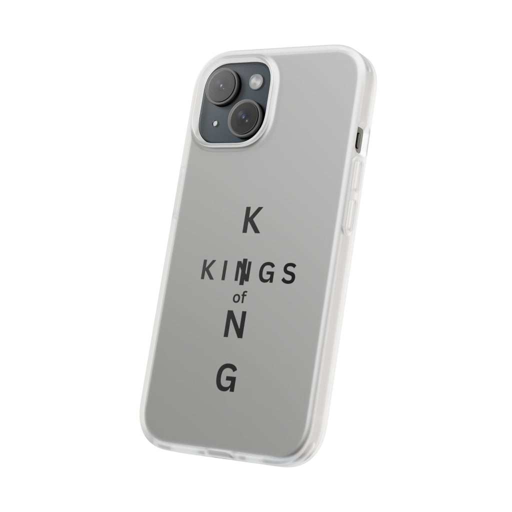 Flexi Phone Case — Minimal "Kings of King" Vertical Text Protective Cover